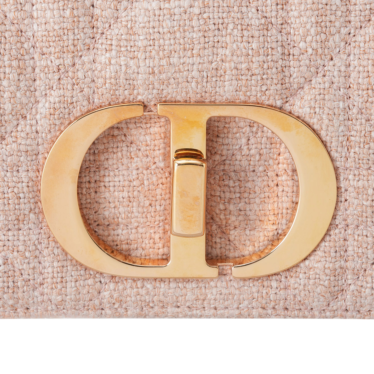 CHRISTIAN DIOR(USED)디올 트위드 카로 백 미듐